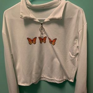 Butterfly Cropped Longsleeve